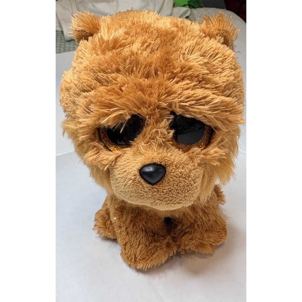 Ty Beanie Boos - BARLEY the Chow Chow Dog  Birthday August 24th no tags big eyes